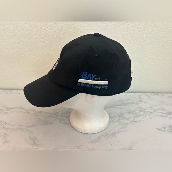 Valero Texas Open Golf Cap Hat Adult Adjustable Poly Nylon Nike Black - Picture 2 of 7